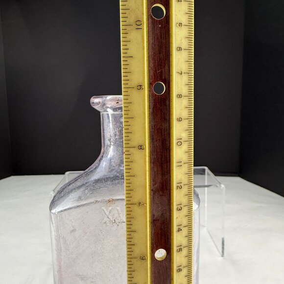 Vintage Pearl Purple Tint Glass Medicine Bottle XVI - Picture 12 of 12